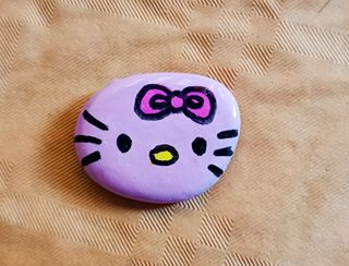 SASSO CALAMITA DIPINTO A MANO