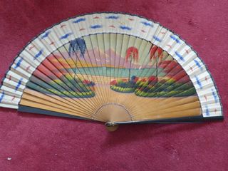 2 ventagli antichi. Grande: 30 cm