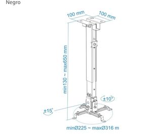 Soporte proyector techo