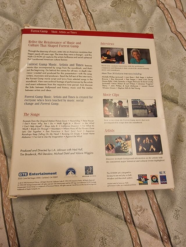 Forrest Gump Music, Artists and Times PC