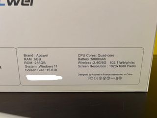 Portatil Aocwei 15 pulgadas