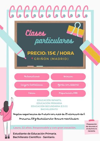 CLASES PARTICULARES GRIÑÓN