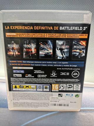 PS3 Battlefield 3 premium edition