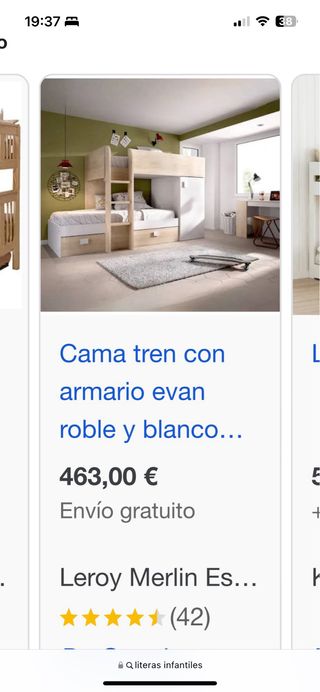 Litera + colchones. PRECIO NEGOCIABLE