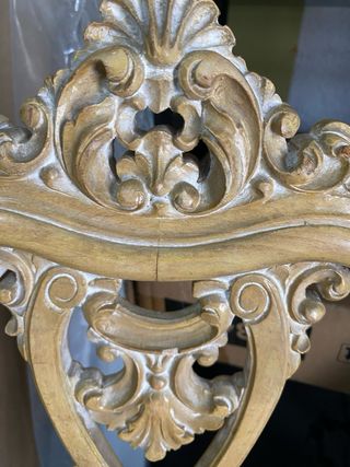 Espectacular silla descalzadora isabelina luis XVI