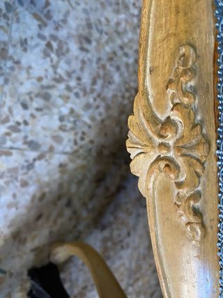 Espectacular silla descalzadora isabelina luis XVI