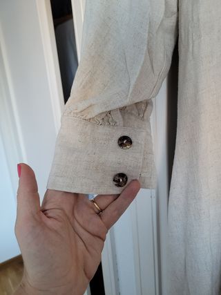 Vestido de lino white&one