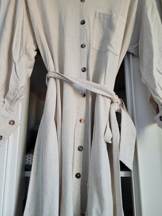 Vestido de lino white&one