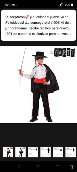 Disfraz del zorro