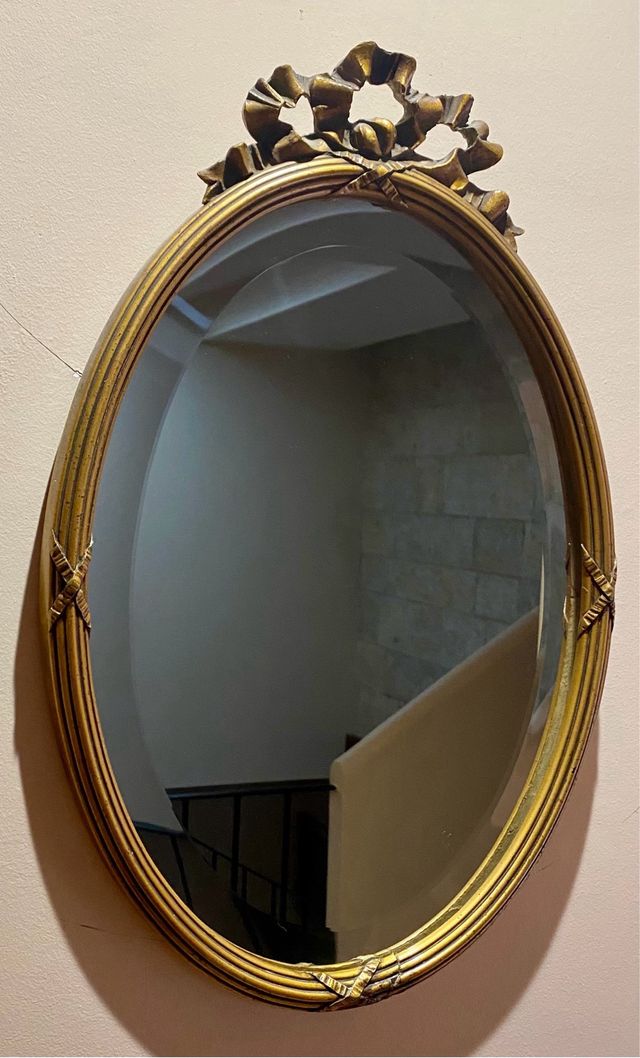 Espejo antiguo de 1920 biselado.