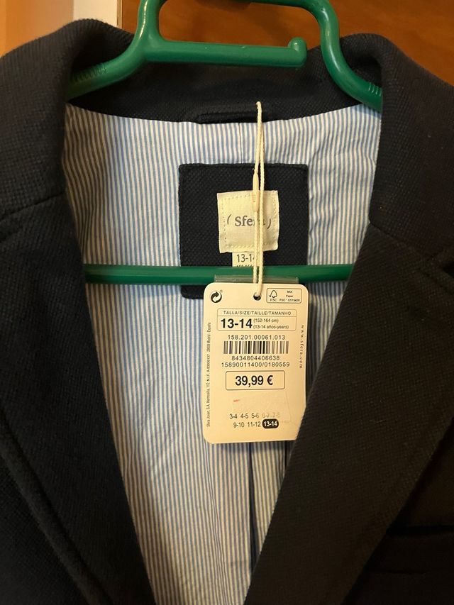 Chaqueta azul marino