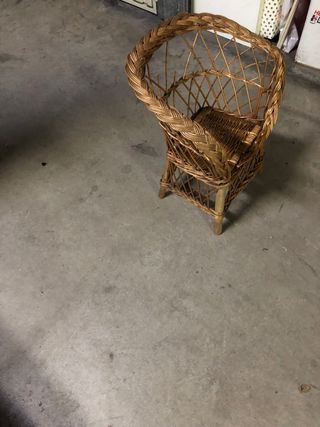 Sillón mimbre niños