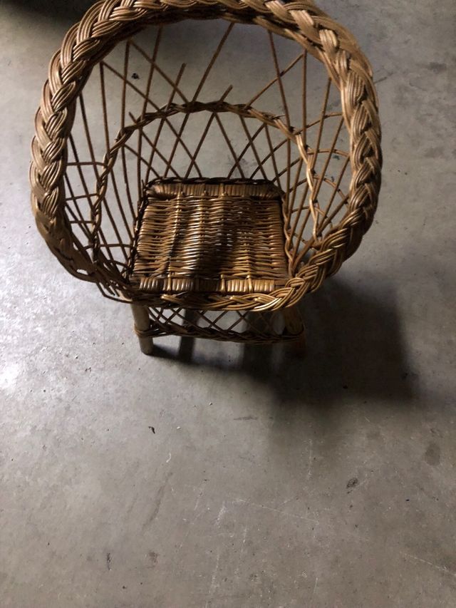 Sillón mimbre niños