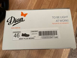 Zuecos de trabajo fal levante blanco; Dian negro