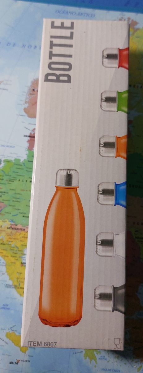 2 Botellas de vidrio.