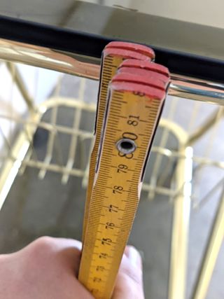 Carrello in ottone cristallo porta tv vivande