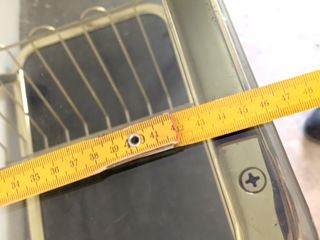 Carrello in ottone cristallo porta tv vivande