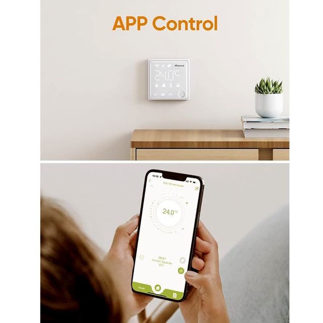 Termostato Inteligente Termostato WiFi Maxcio Programable Para