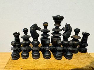 Antico scacchiere in legno anni '70, spettacolare