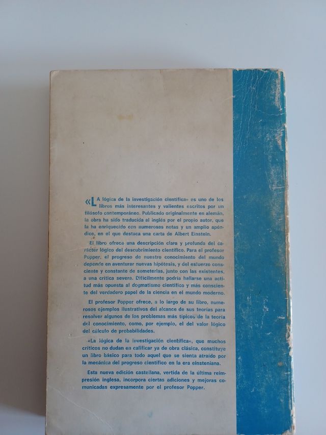 La lógica de la investigación cientifica