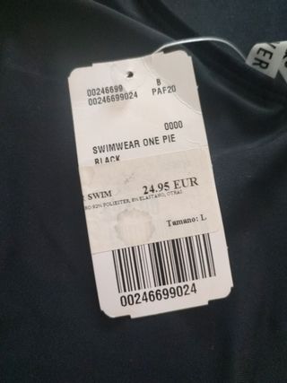 BAÑADOR NEGRO L