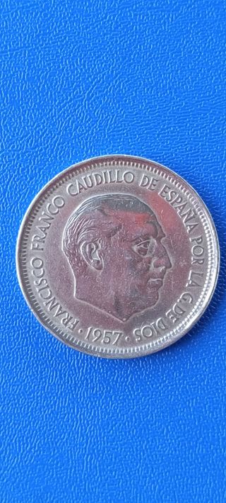 50 pesetas de 1957      ⭐58