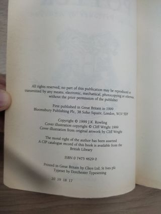 Tres libros Harry Potter en ingles: