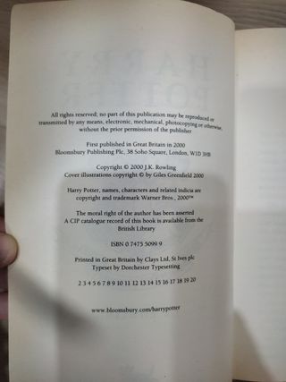 Tres libros Harry Potter en ingles: