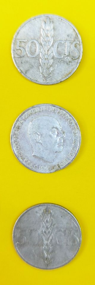 Lote 13 monedas de céntimos y pesetas