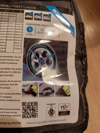 Cadenas tela nieve ruedas Trendy 38-S