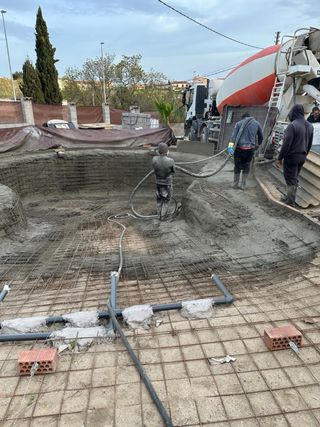 Construccion piscinas hormigon gunitado