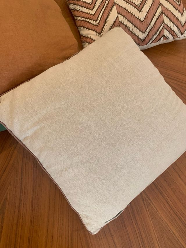 Almofadas bordadas e linho da Zara Home todas 4 x 30€