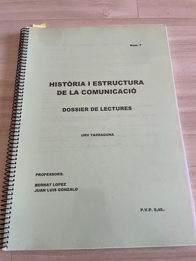 storia del dossier e struttura della comunicazione