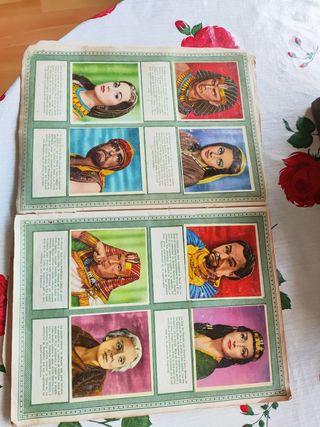 Albun cromos Los diez mandamientos.