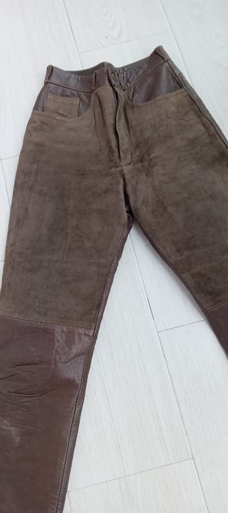 Pantalones piel y ante