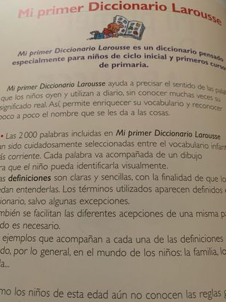 Diccionario para niños.