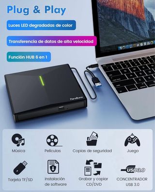 Grabadora CD DVD externa NUEVA