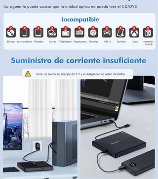 Grabadora CD DVD externa NUEVA