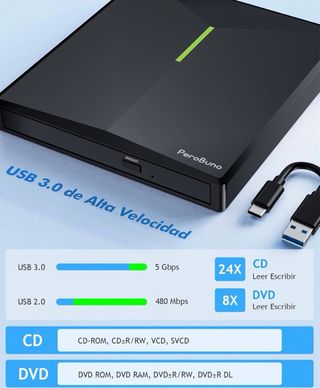 Grabadora CD DVD externa NUEVA