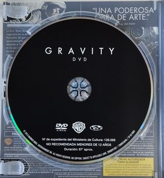 Gravity - Blu ray + DVD
