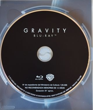 Gravity - Blu ray + DVD