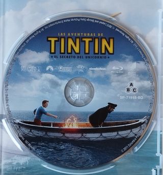 SOLO 2D - Las aventuras de Tintín - Blu ray