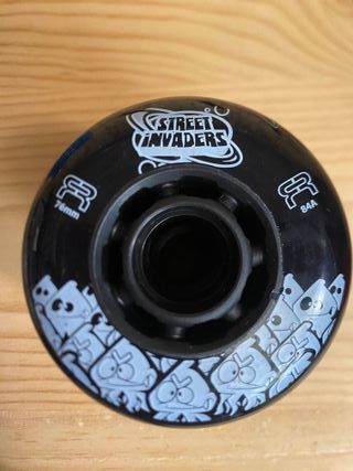 Ruedas Patines 76 mm Street Invaders Negra FR (4u)