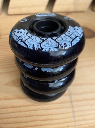 Ruedas Patines 76 mm Street Invaders Negra FR (4u)