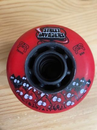 Ruedas Patines 76 mm Street Invaders Roja FR (4u)