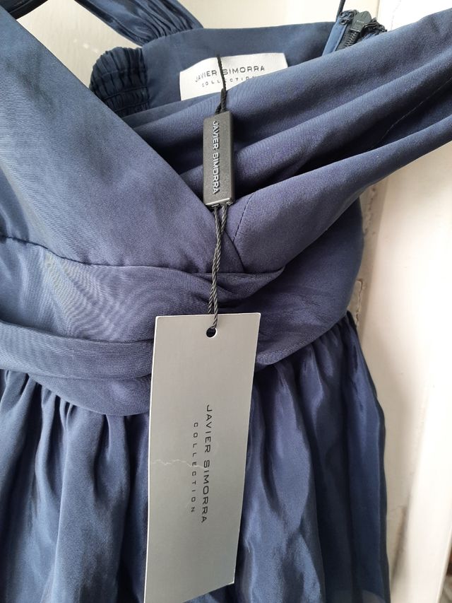 Vestido nuevo azul de Javier Simorra