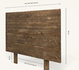 Cabecero madera maciza decoración dormitorio