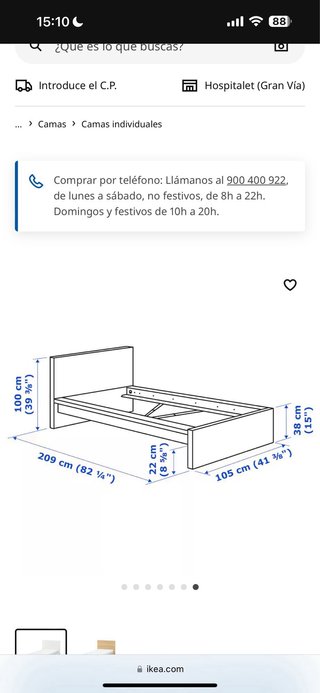 1 cama ikea