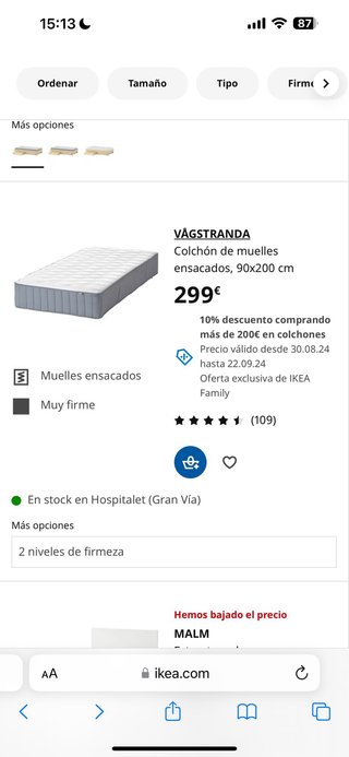 1 cama ikea