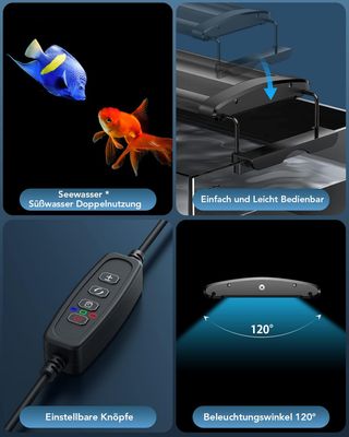 Luces LED para Acuario 7W, 30-50cm